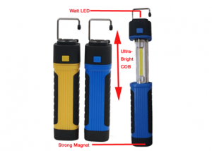 Retractable work lights