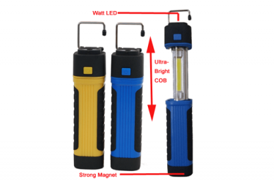 Retractable work lights