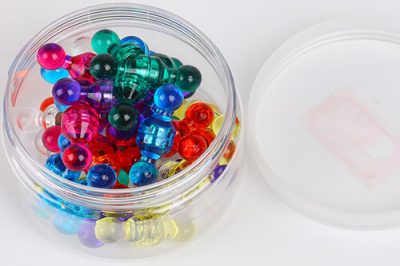 clear push pins